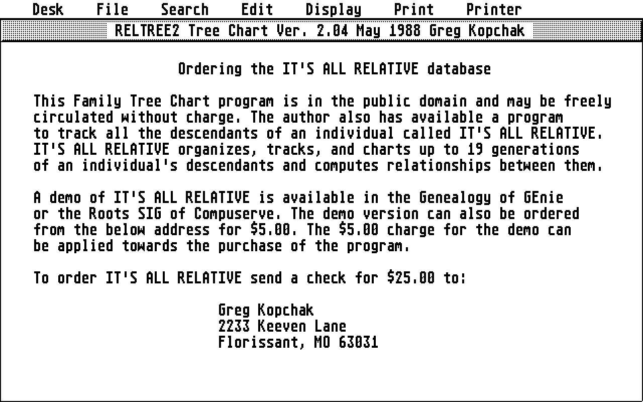 RelTree — screenshot 1